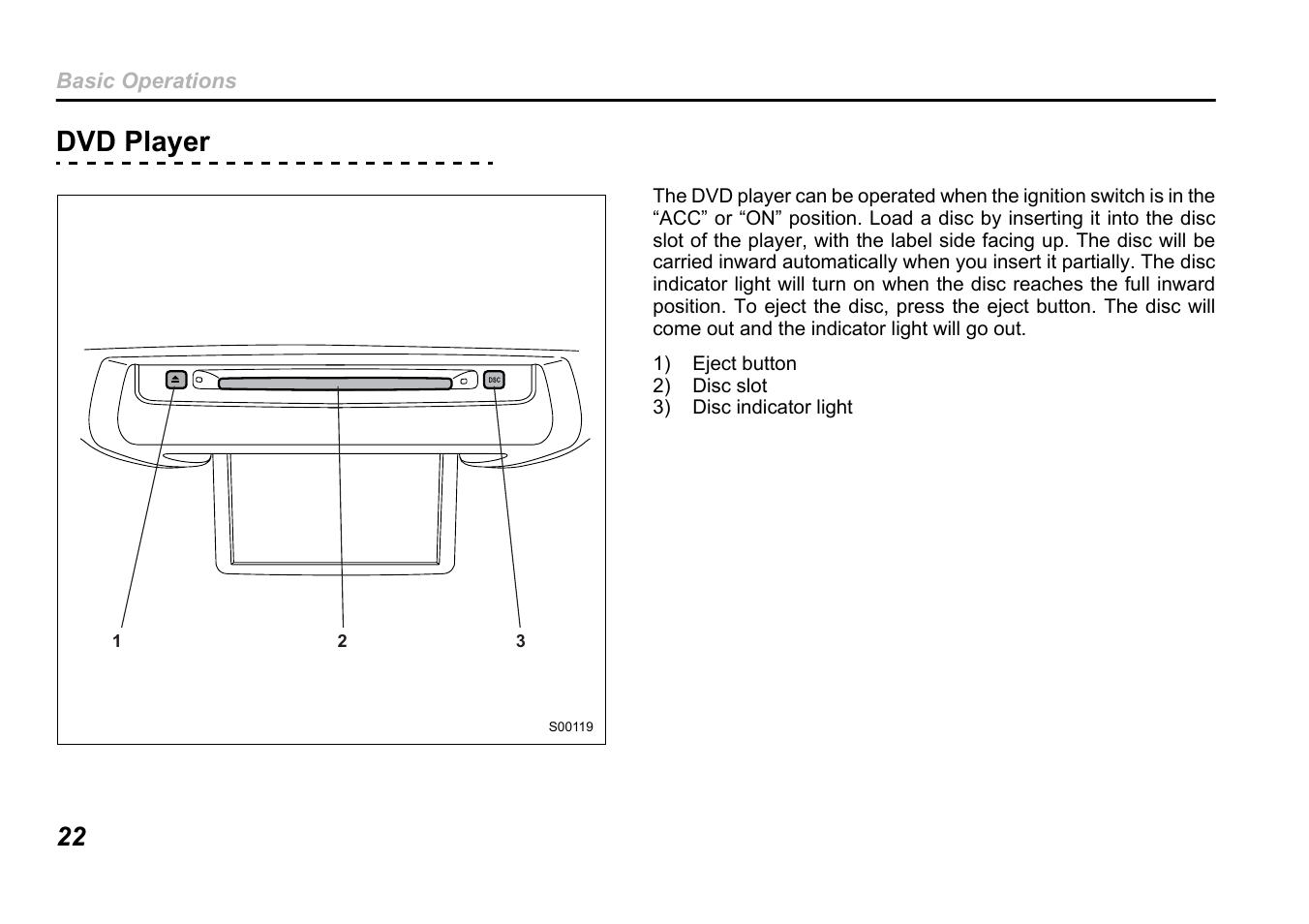 Dvd player | Subaru B9 TRIBECA User Manual | Page 23 / 59