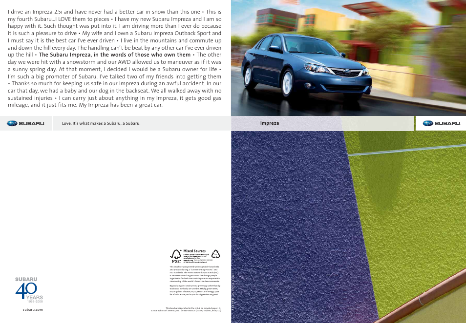 Subaru Impreza Premium Outback Sport User Manual | 19 pages