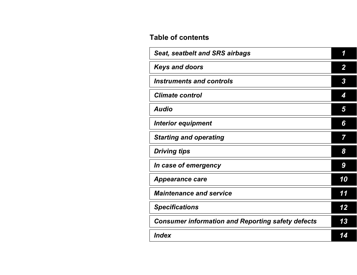 Subaru A3100BE User Manual | Page 11 / 376