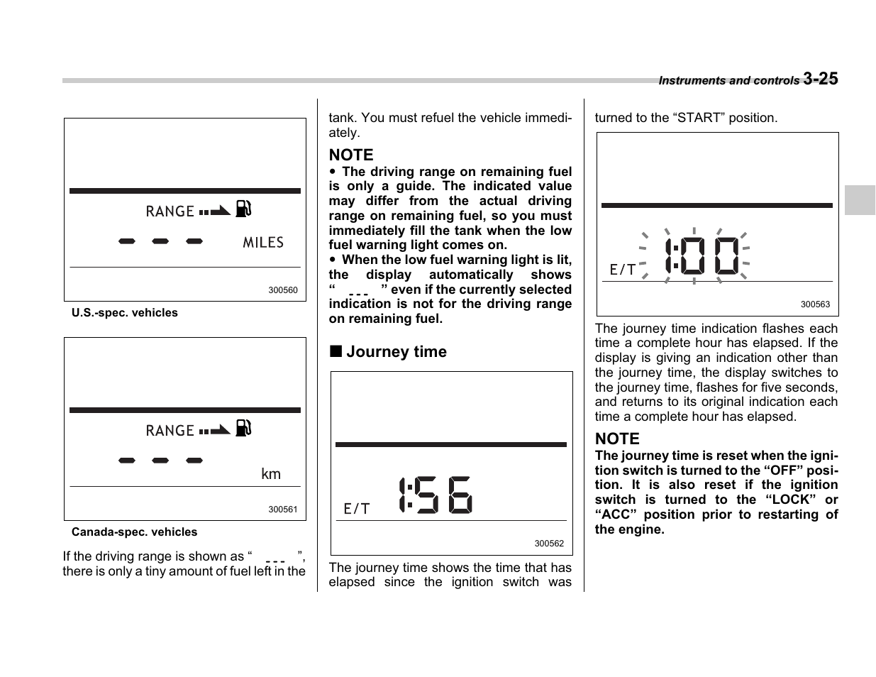Journey time | Subaru A3100BE User Manual | Page 145 / 376