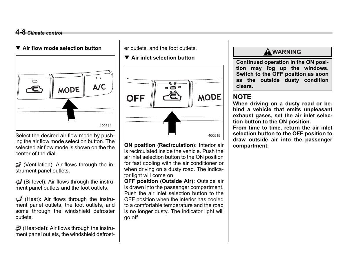 Subaru A3100BE User Manual | Page 166 / 376