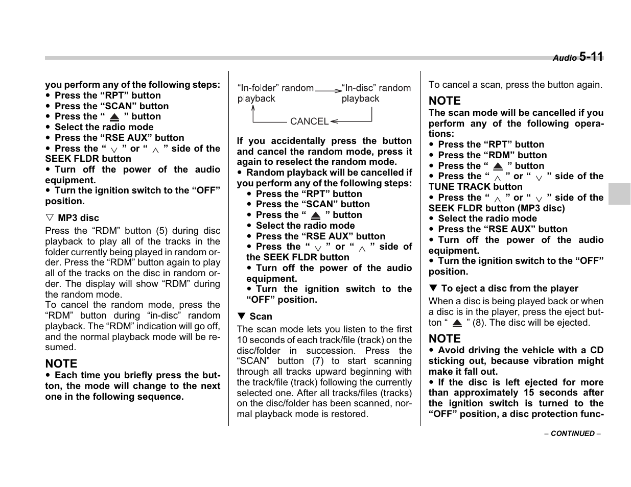 Subaru A3100BE User Manual | Page 181 / 376