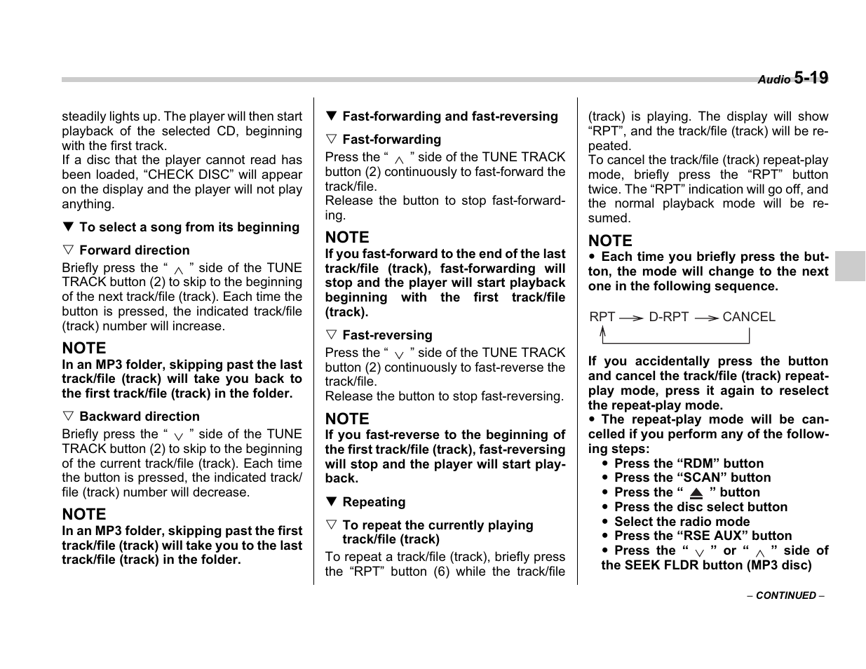 Subaru A3100BE User Manual | Page 189 / 376