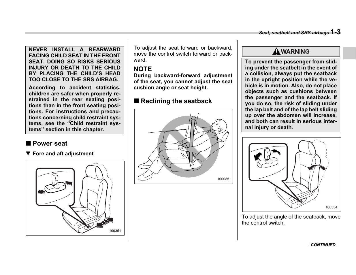 Subaru A3100BE User Manual | Page 27 / 376