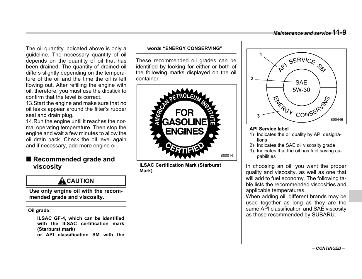 Subaru A3100BE User Manual | Page 305 / 376