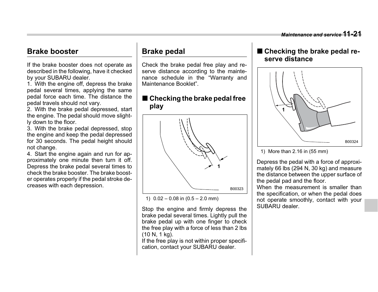 21 brake booster, Brake pedal | Subaru A3100BE User Manual | Page 317 / 376