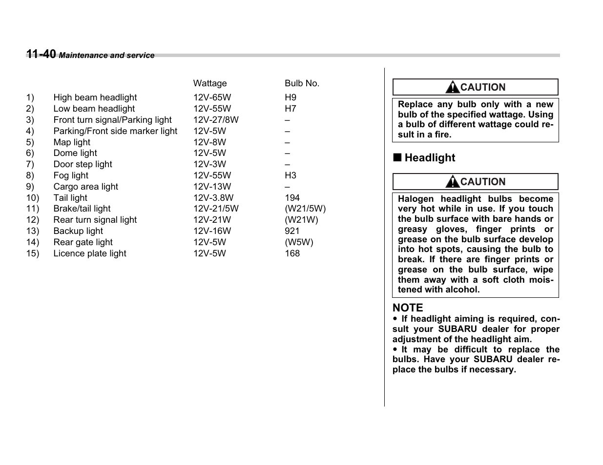 Subaru A3100BE User Manual | Page 336 / 376