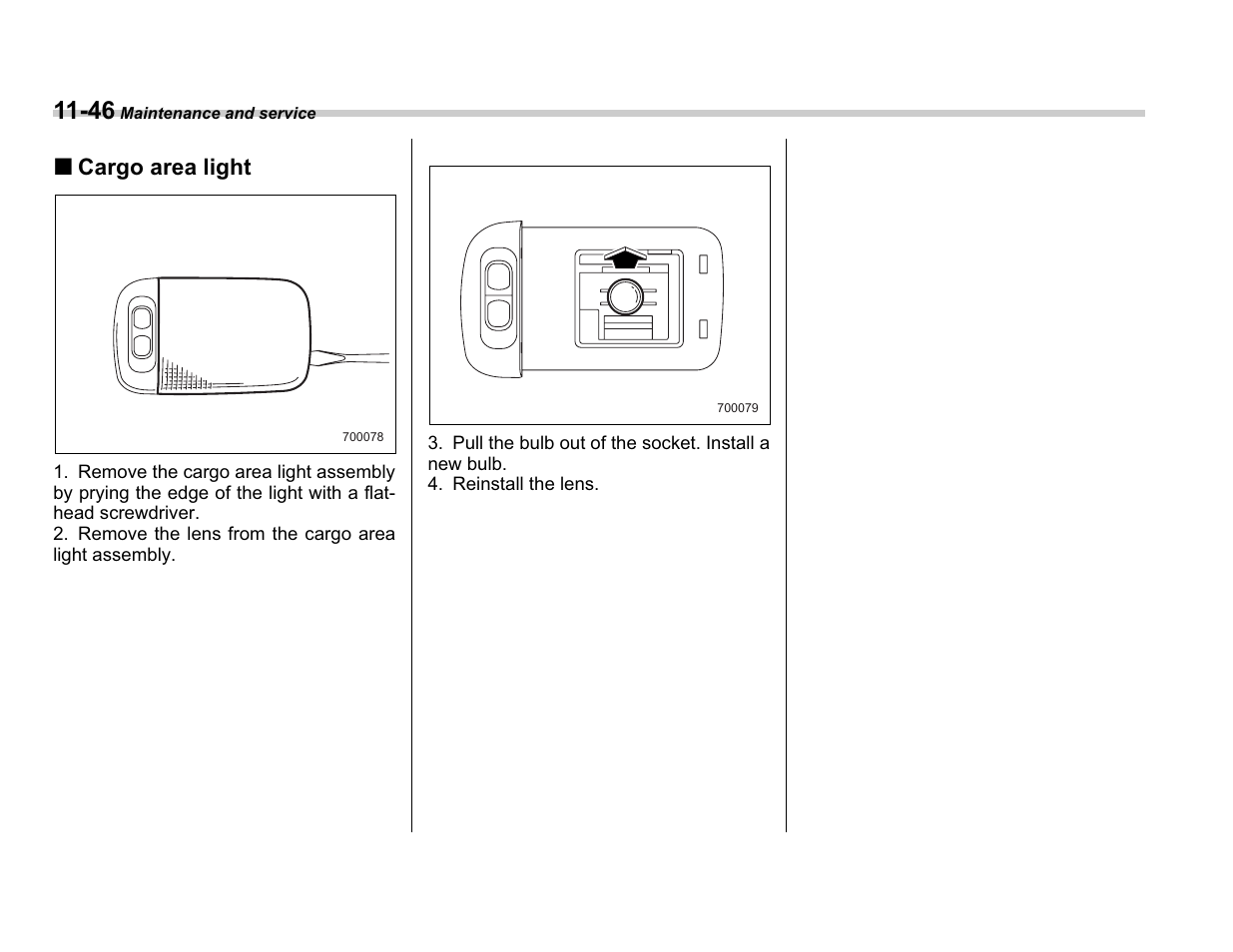 Cargo area light | Subaru A3100BE User Manual | Page 342 / 376