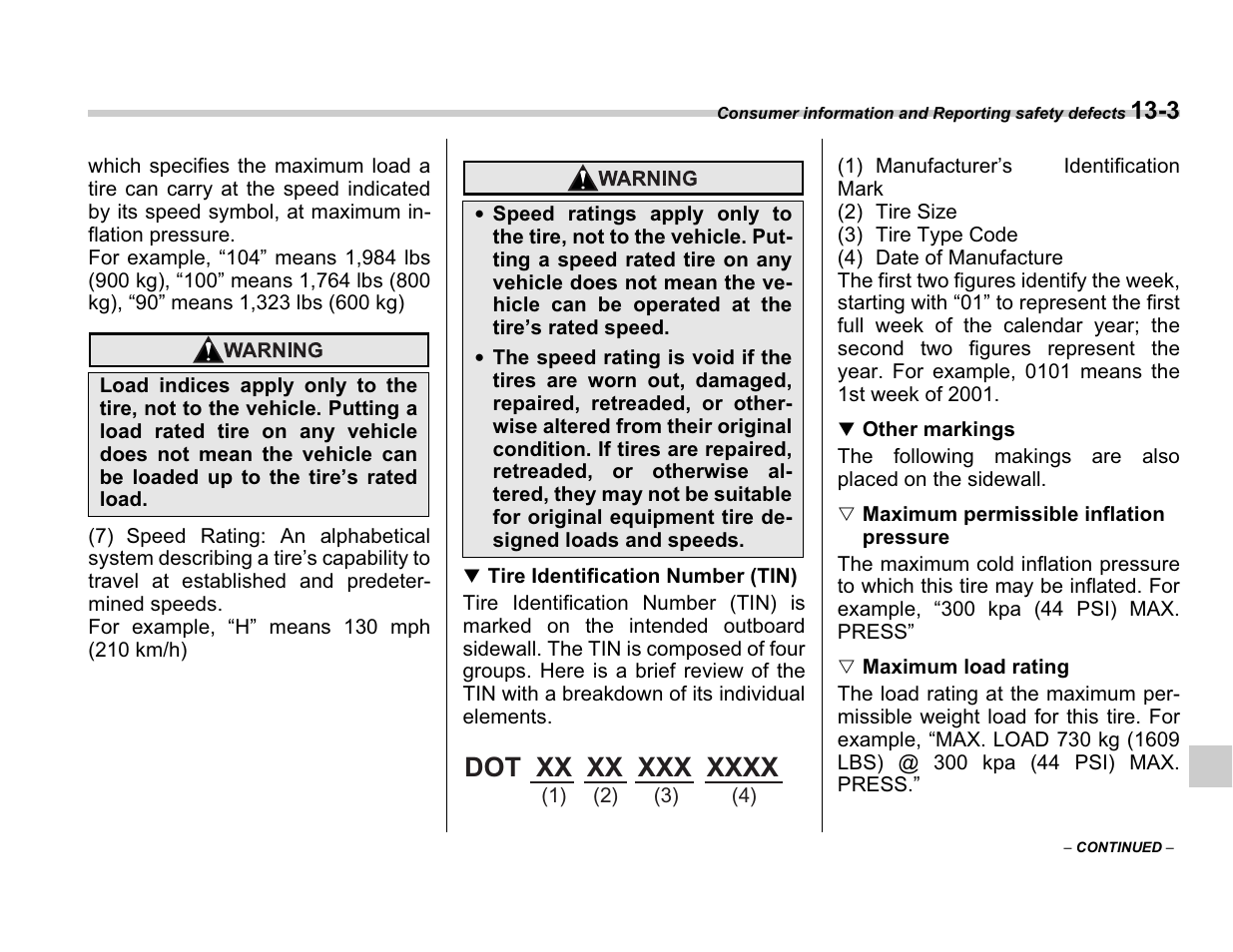 Subaru A3100BE User Manual | Page 355 / 376