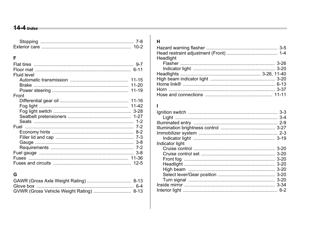 Subaru A3100BE User Manual | Page 370 / 376