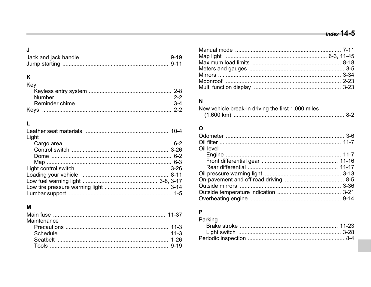 Subaru A3100BE User Manual | Page 371 / 376