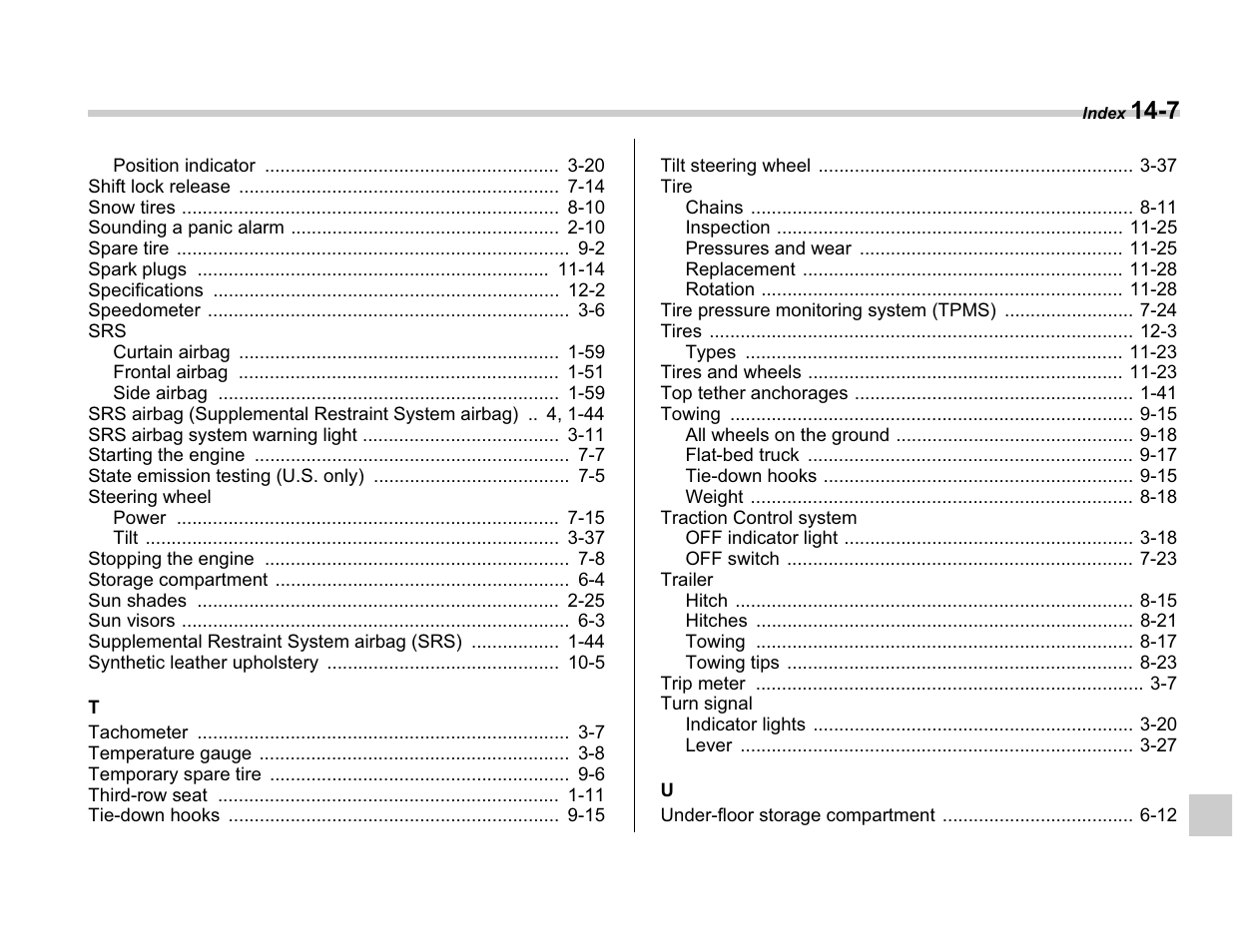 Subaru A3100BE User Manual | Page 373 / 376