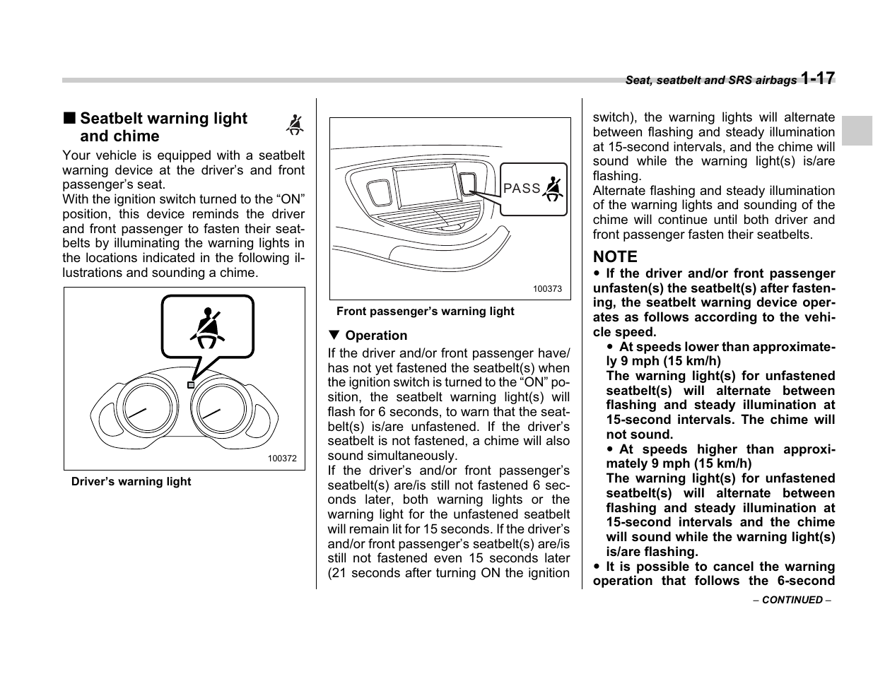 Subaru A3100BE User Manual | Page 41 / 376