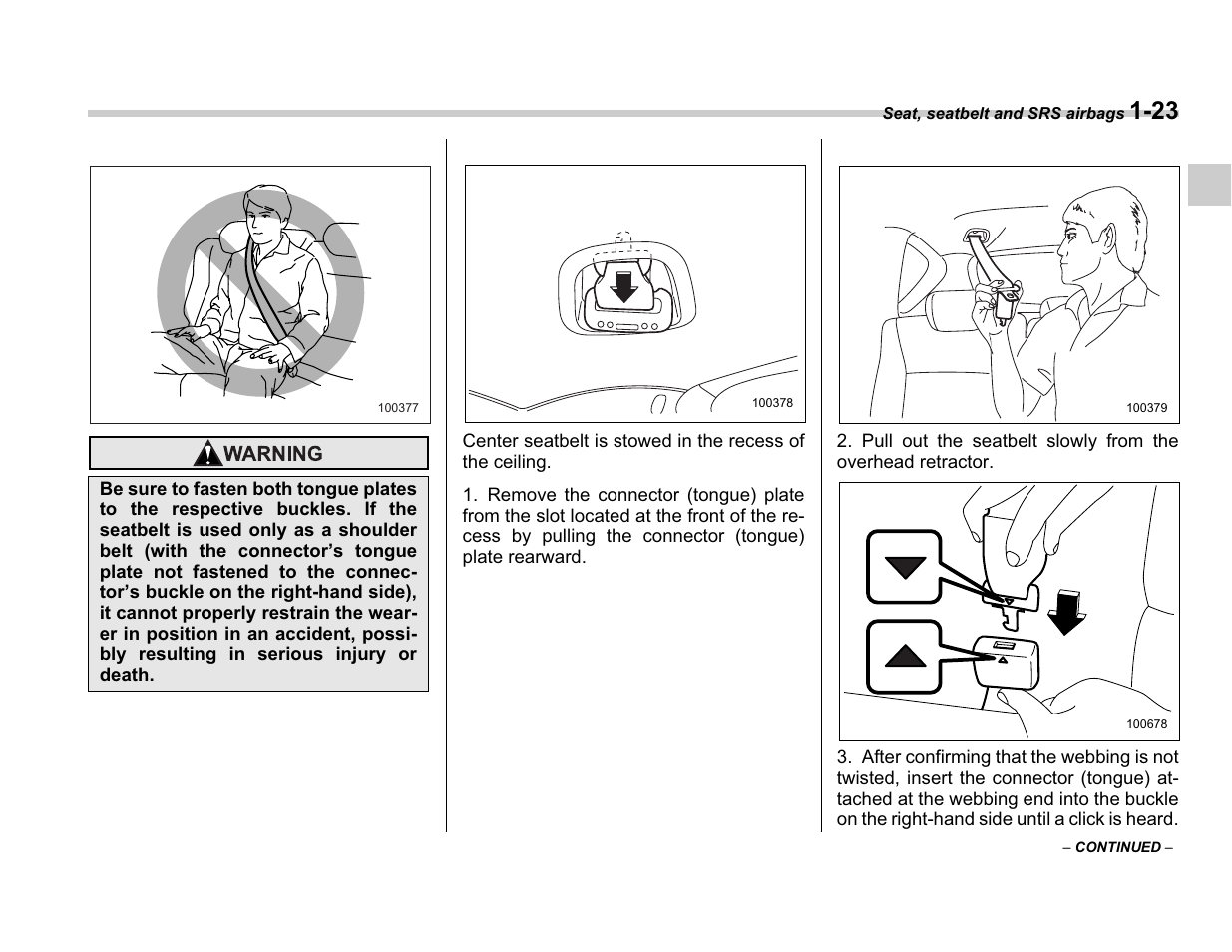 Subaru A3100BE User Manual | Page 47 / 376