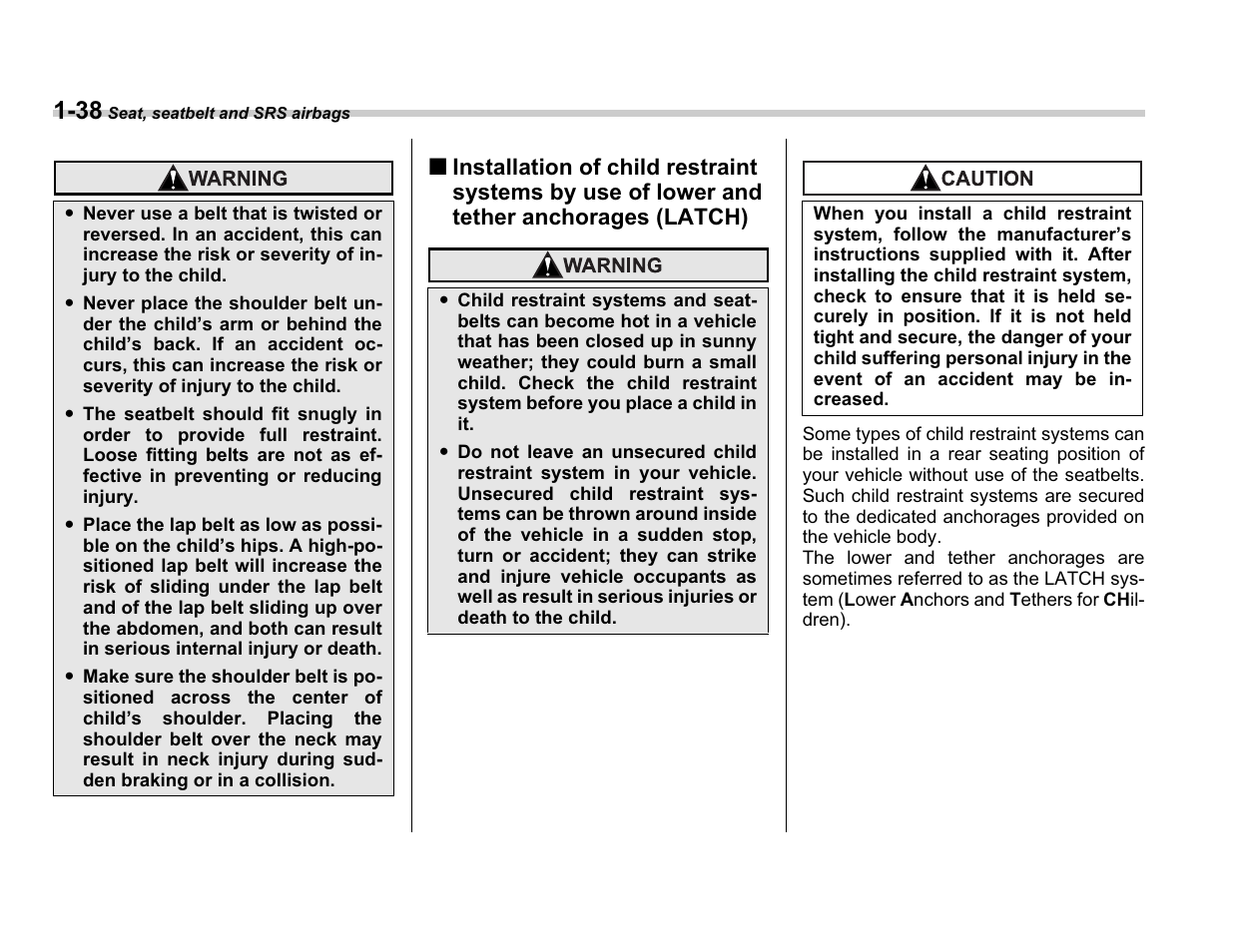 Subaru A3100BE User Manual | Page 62 / 376