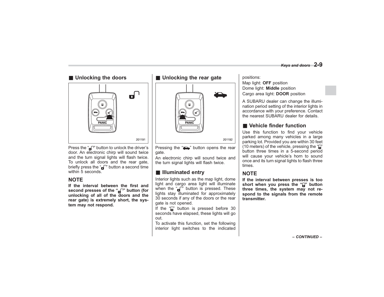 Subaru 2008 TRIBECA User Manual | Page 103 / 409