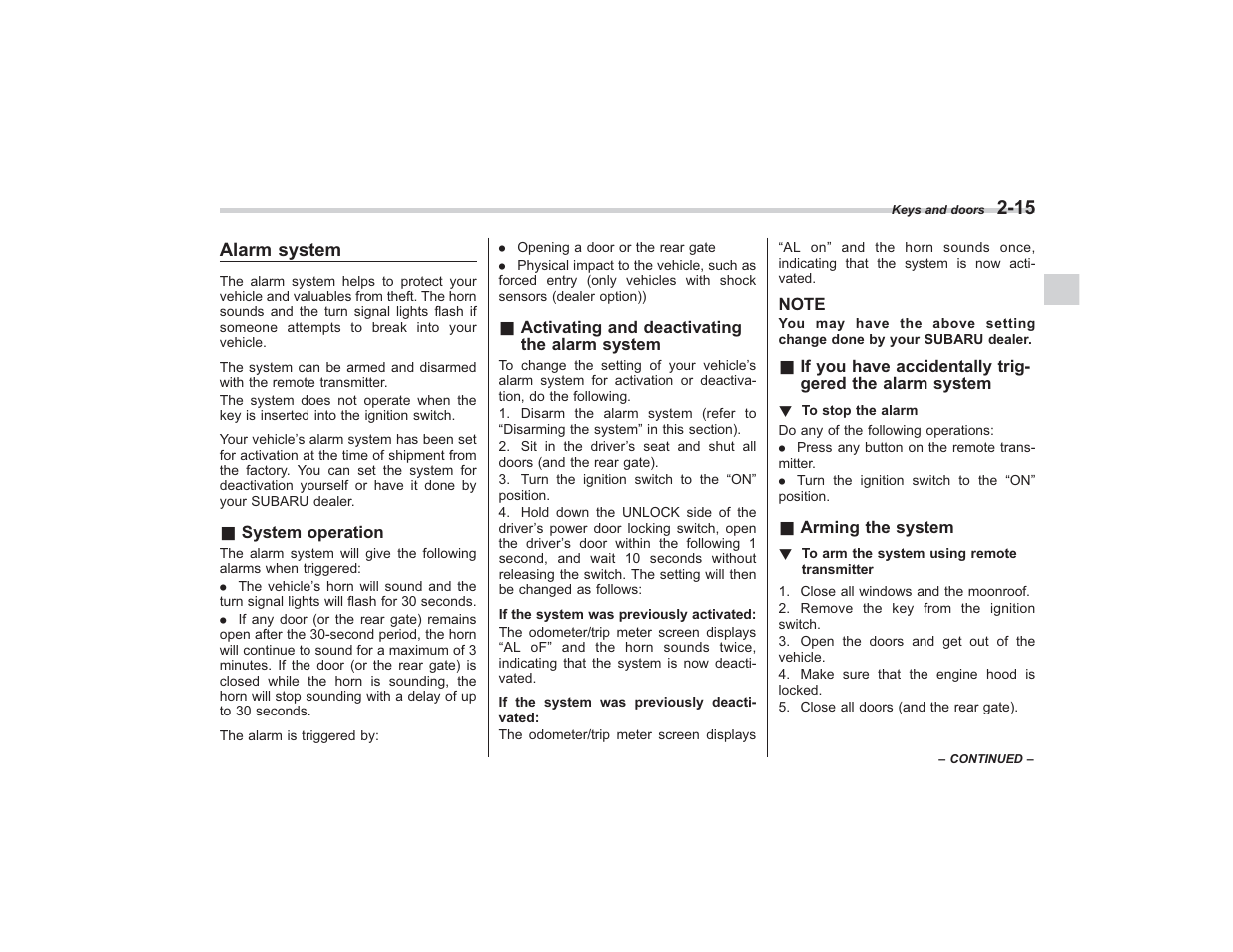 Subaru 2008 TRIBECA User Manual | Page 109 / 409