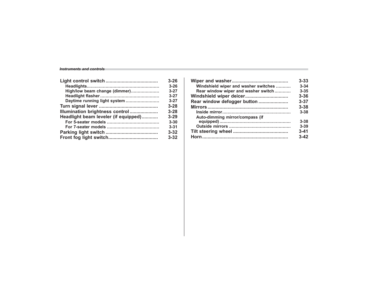 Subaru 2008 TRIBECA User Manual | Page 122 / 409