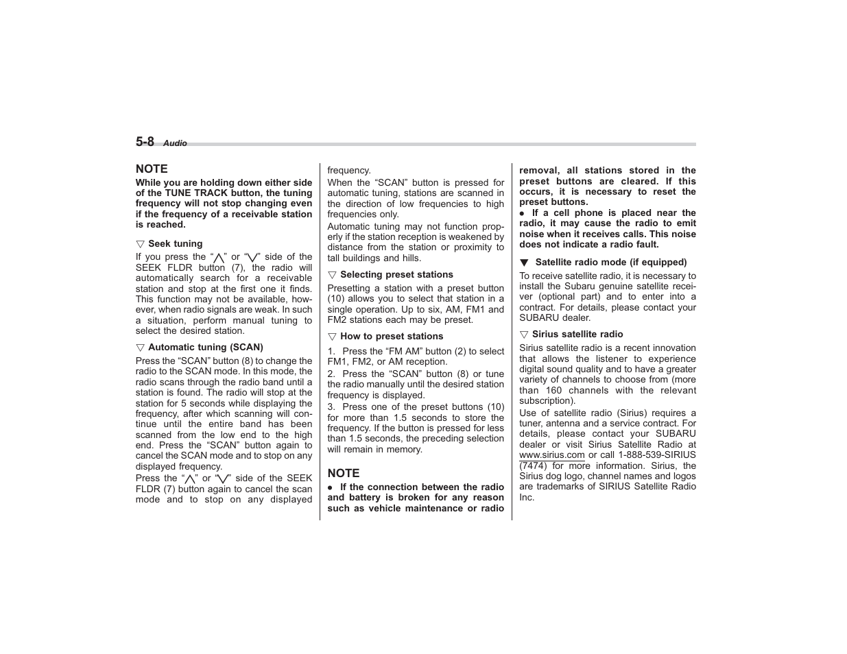 Subaru 2008 TRIBECA User Manual | Page 184 / 409