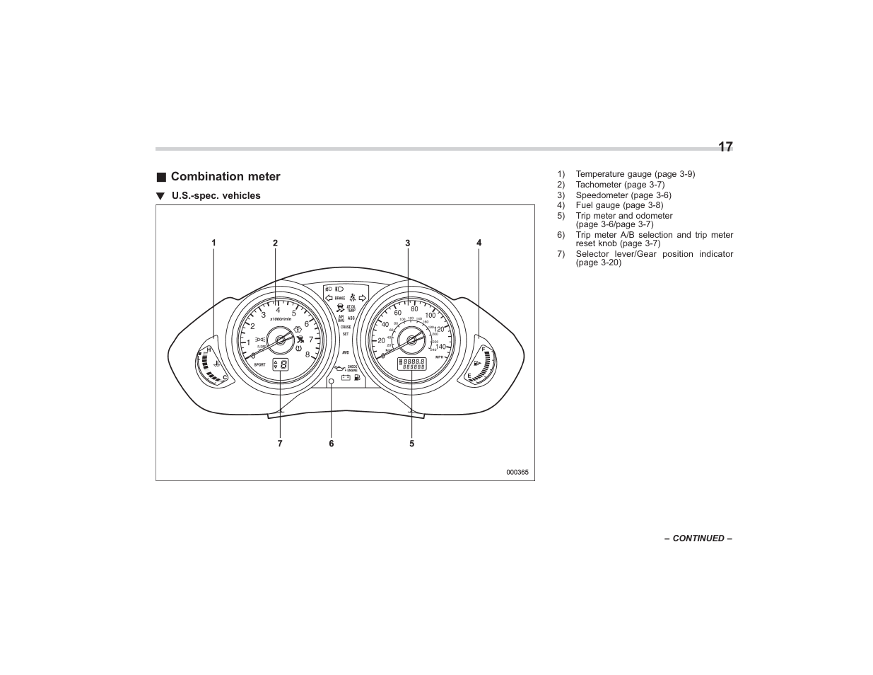 Subaru 2008 TRIBECA User Manual | Page 19 / 409