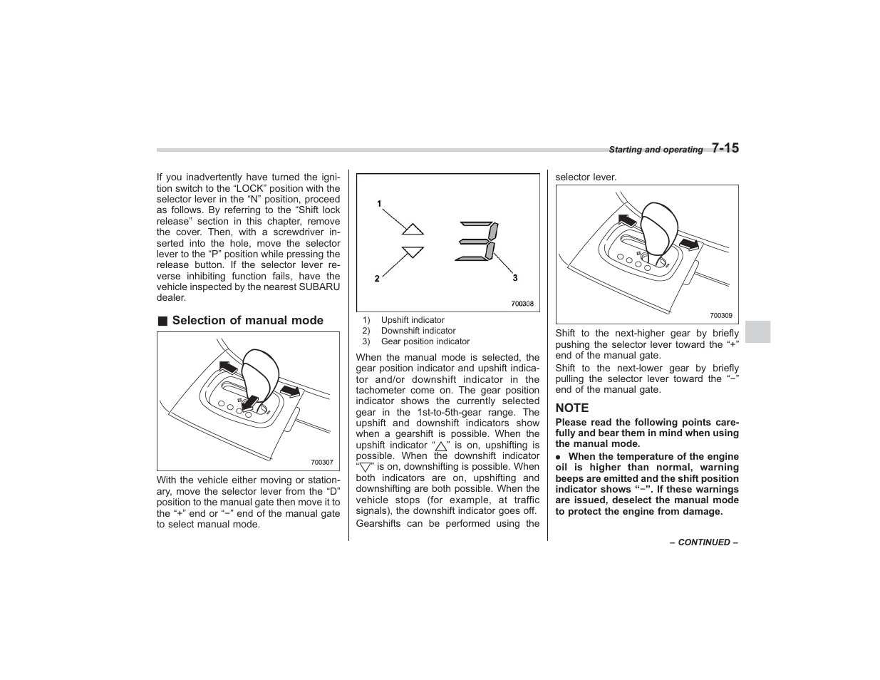 Subaru 2008 TRIBECA User Manual | Page 249 / 409