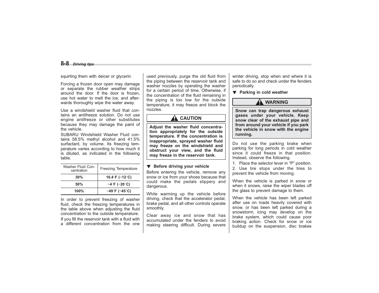 Subaru 2008 TRIBECA User Manual | Page 276 / 409