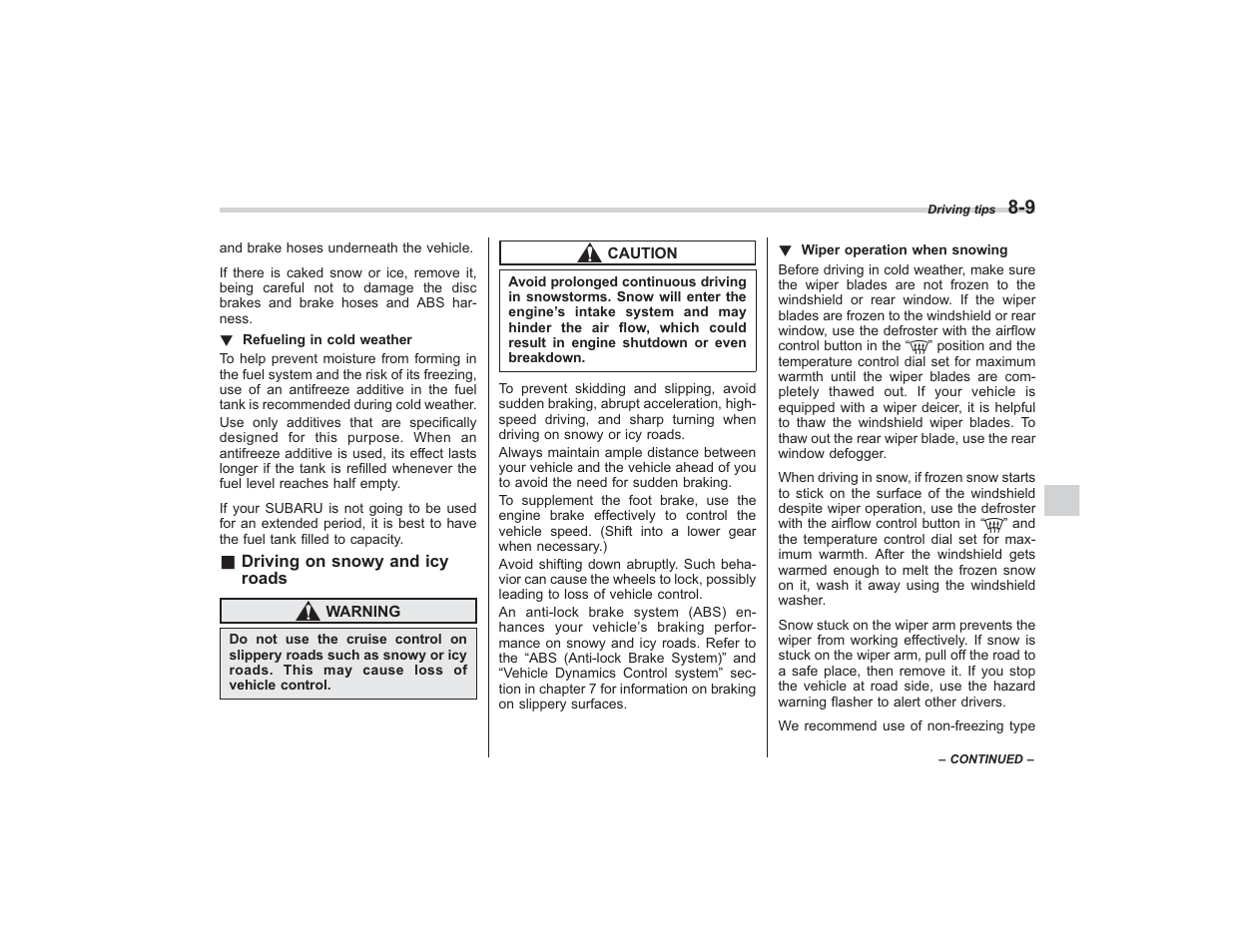 Subaru 2008 TRIBECA User Manual | Page 277 / 409