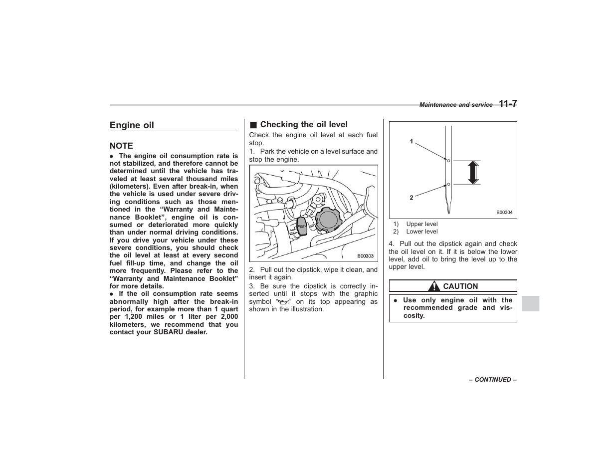 Engine oil | Subaru 2008 TRIBECA User Manual | Page 329 / 409