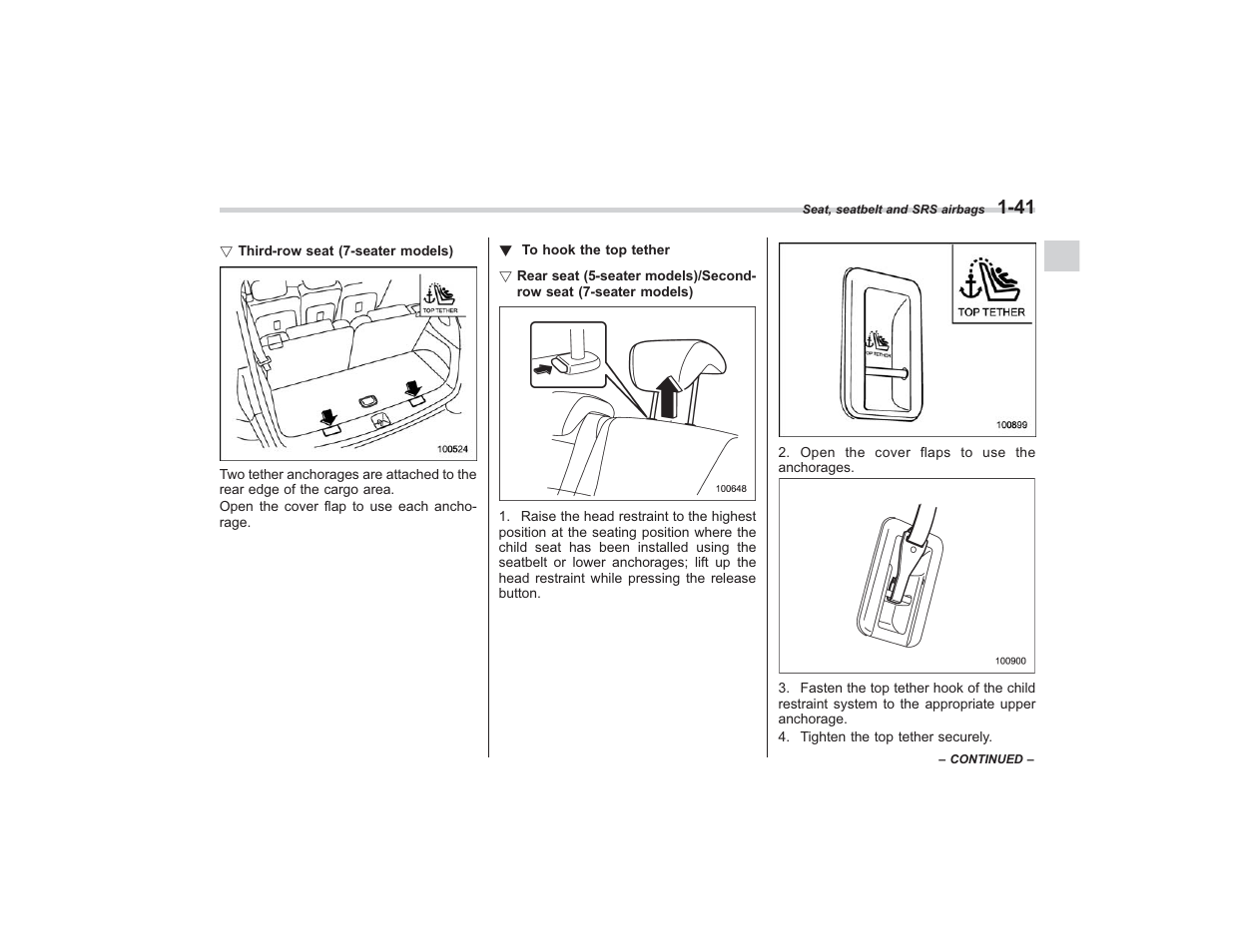 Subaru 2008 TRIBECA User Manual | Page 65 / 409