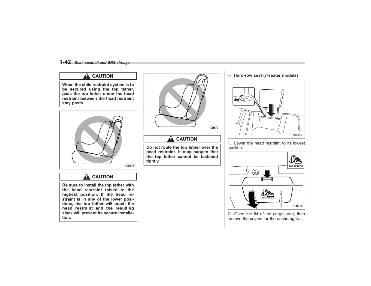 Subaru 2008 TRIBECA User Manual | Page 66 / 409