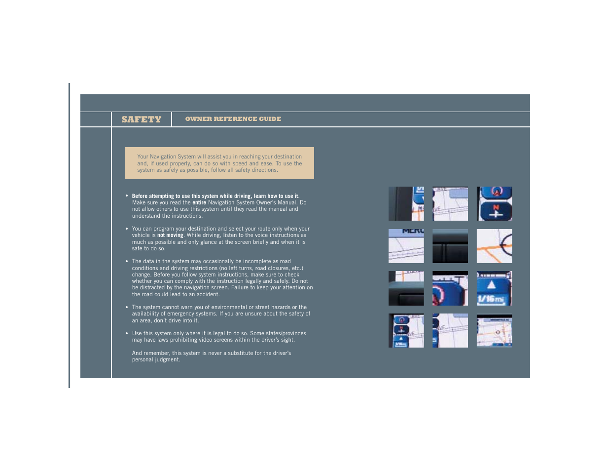 Safety | Subaru Legacy User Manual | Page 3 / 16