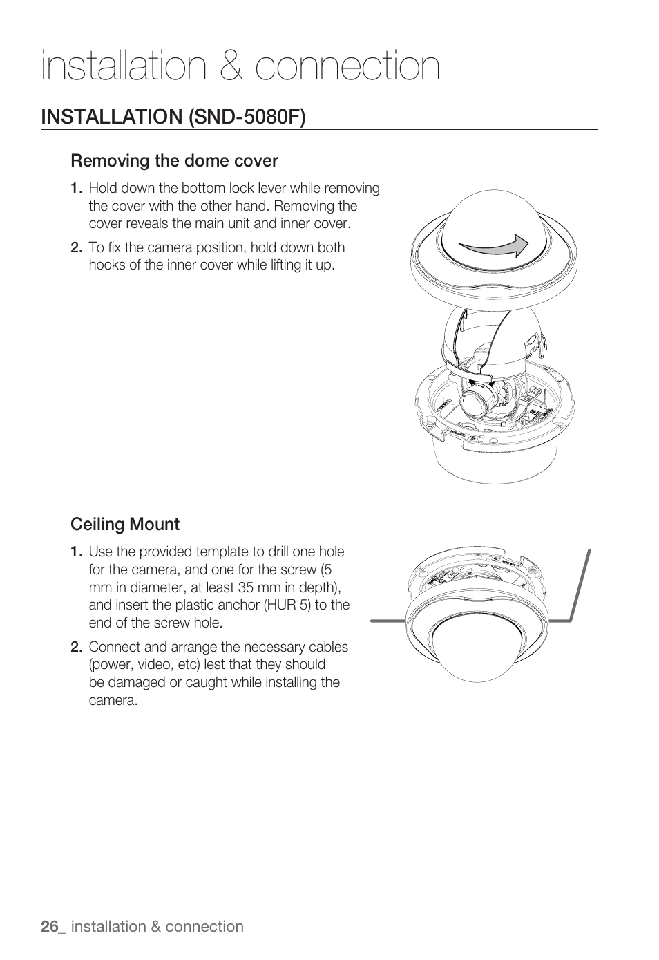 Installation & connection, Installation (snd-5080f) | Sharp SND-5080 User Manual | Page 26 / 101