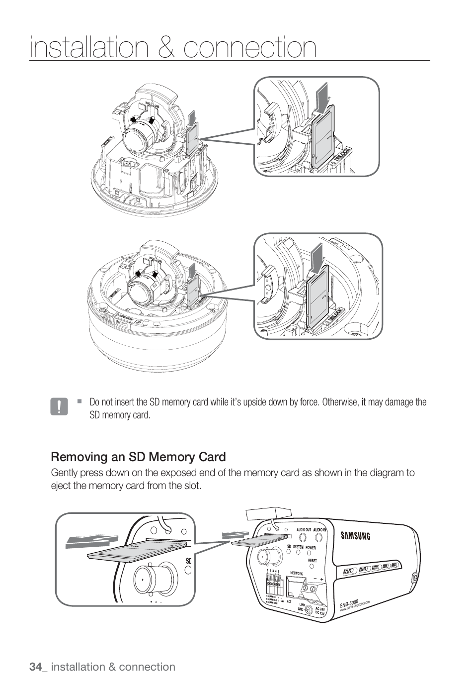 Installation & connection | Sharp SND-5080 User Manual | Page 34 / 101