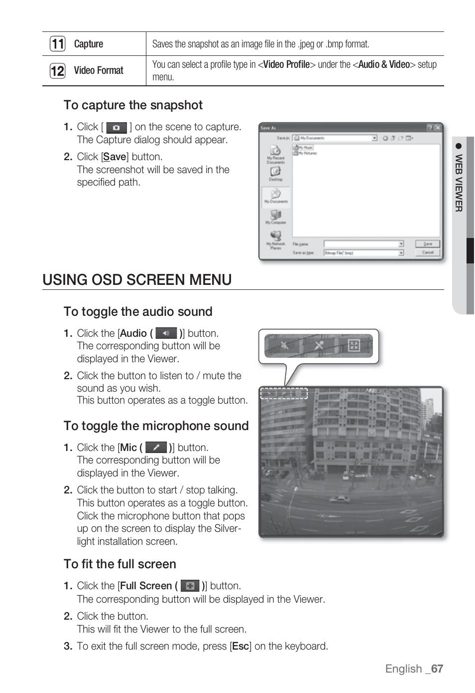 Using osd screen menu | Sharp SND-5080 User Manual | Page 67 / 101