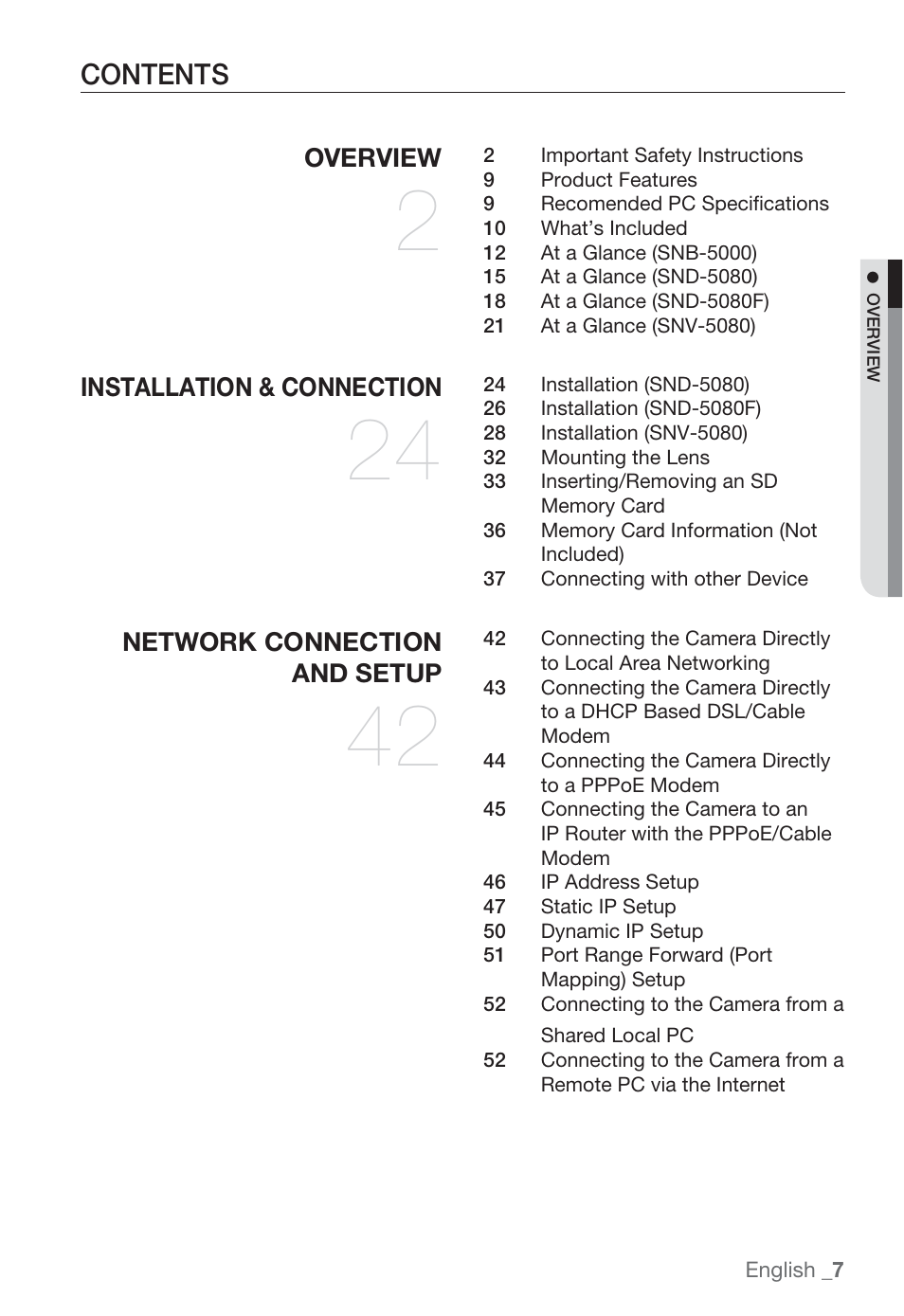 Sharp SND-5080 User Manual | Page 7 / 101