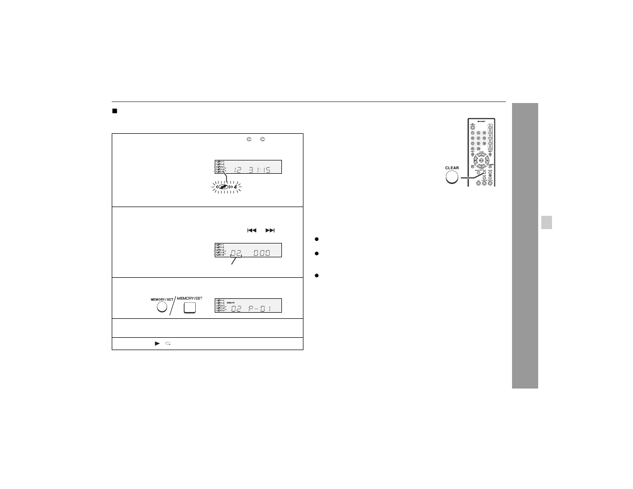 Cd p lay b a ck | Sharp XL-ES50 User Manual | Page 21 / 31