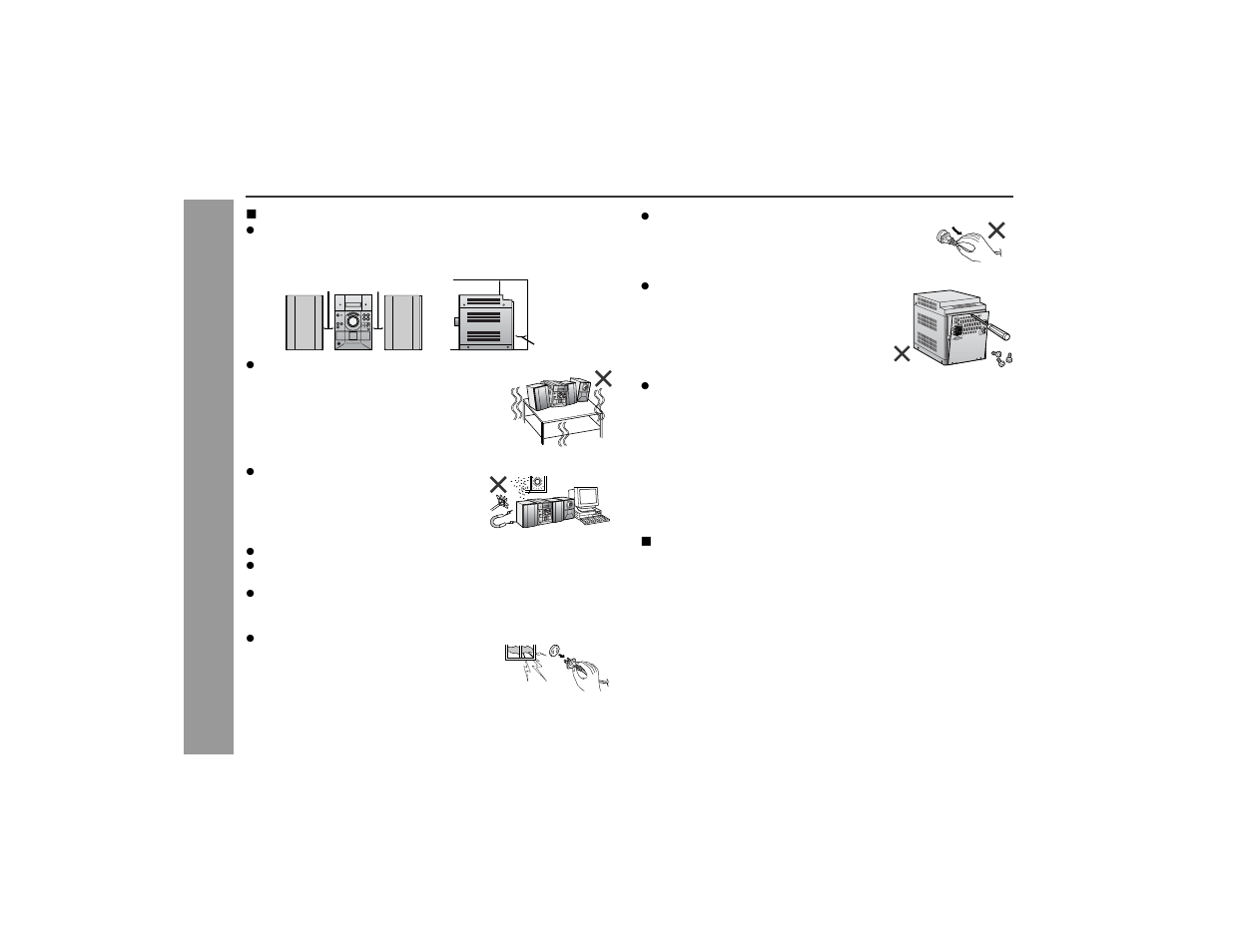 Precautions, Ge neral inf orm ation | Sharp XL-ES50 User Manual | Page 6 / 31