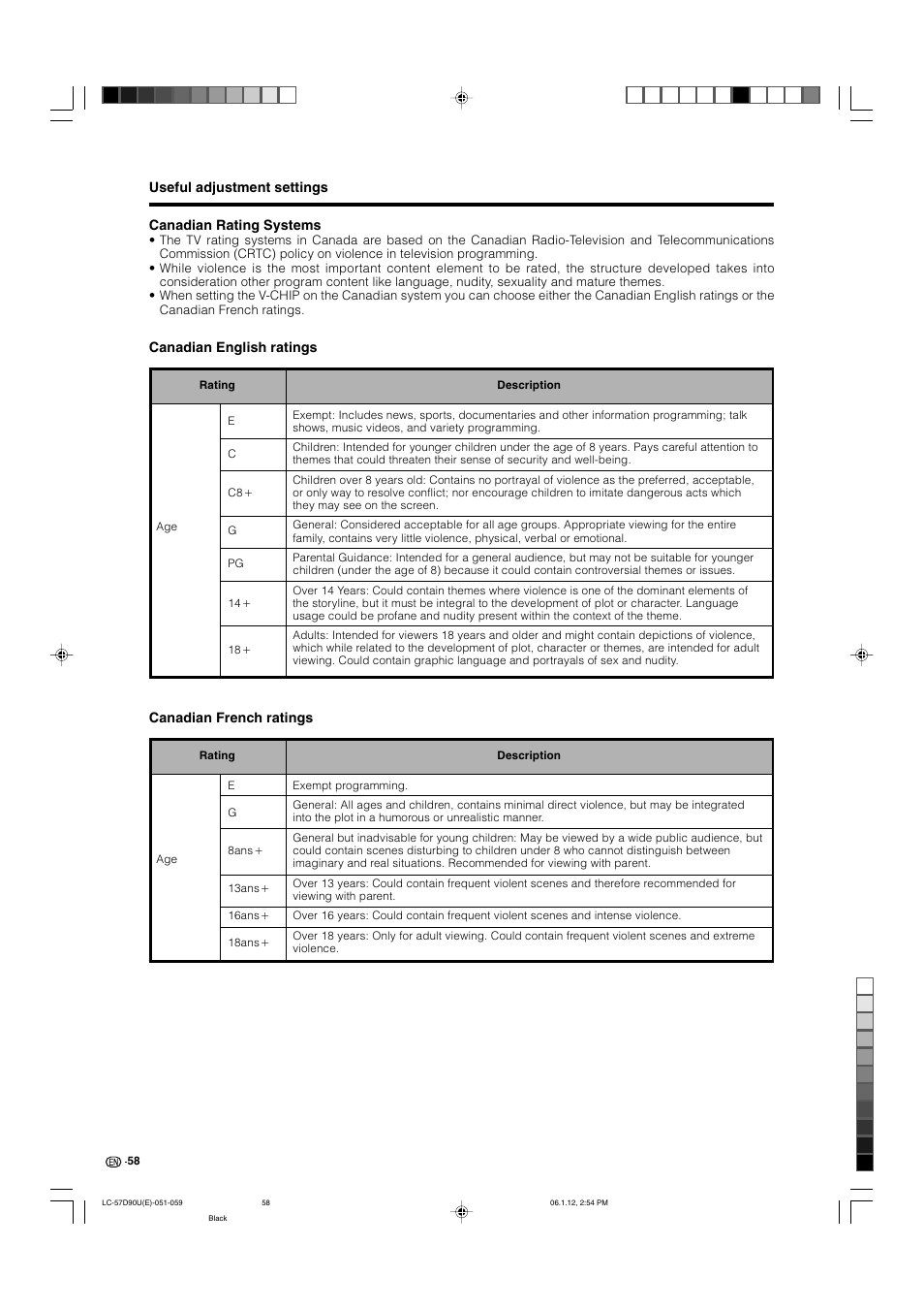 Sharp Aquos LC 57D90U User Manual | Page 59 / 78