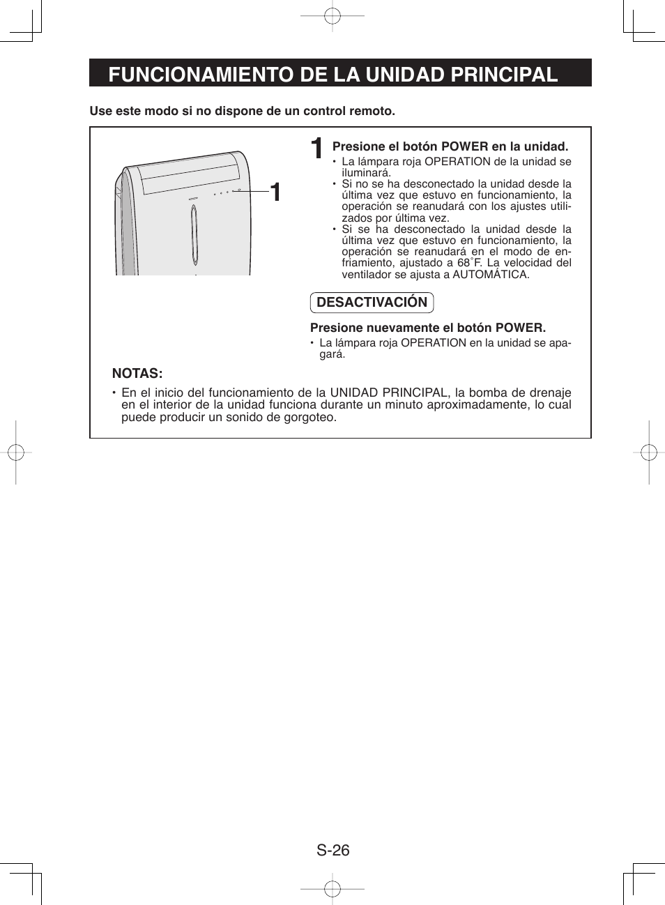 Funcionamiento de la unidad principal | Sharp CV-P10NC User Manual | Page 58 / 64