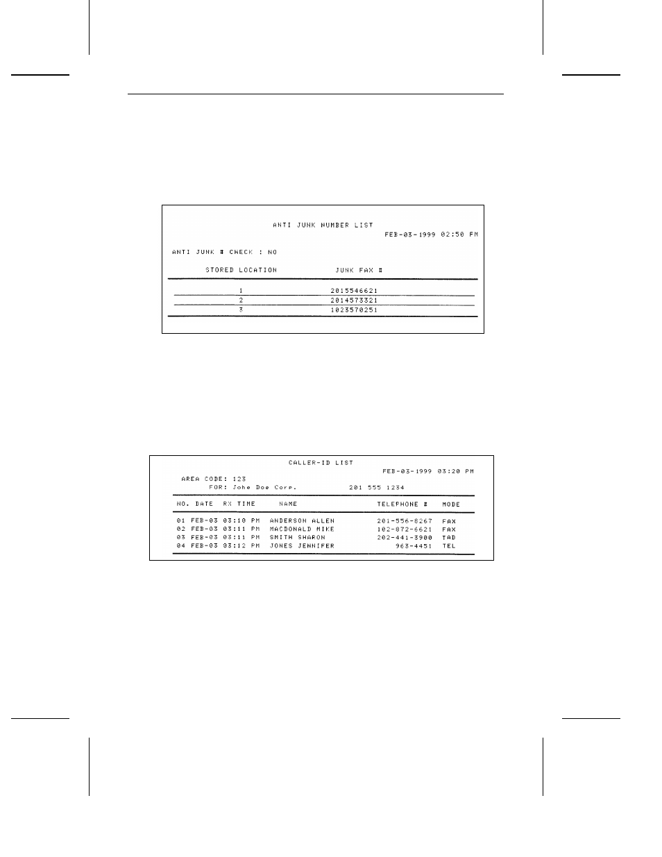 Sharp UX-460 User Manual | Page 124 / 152