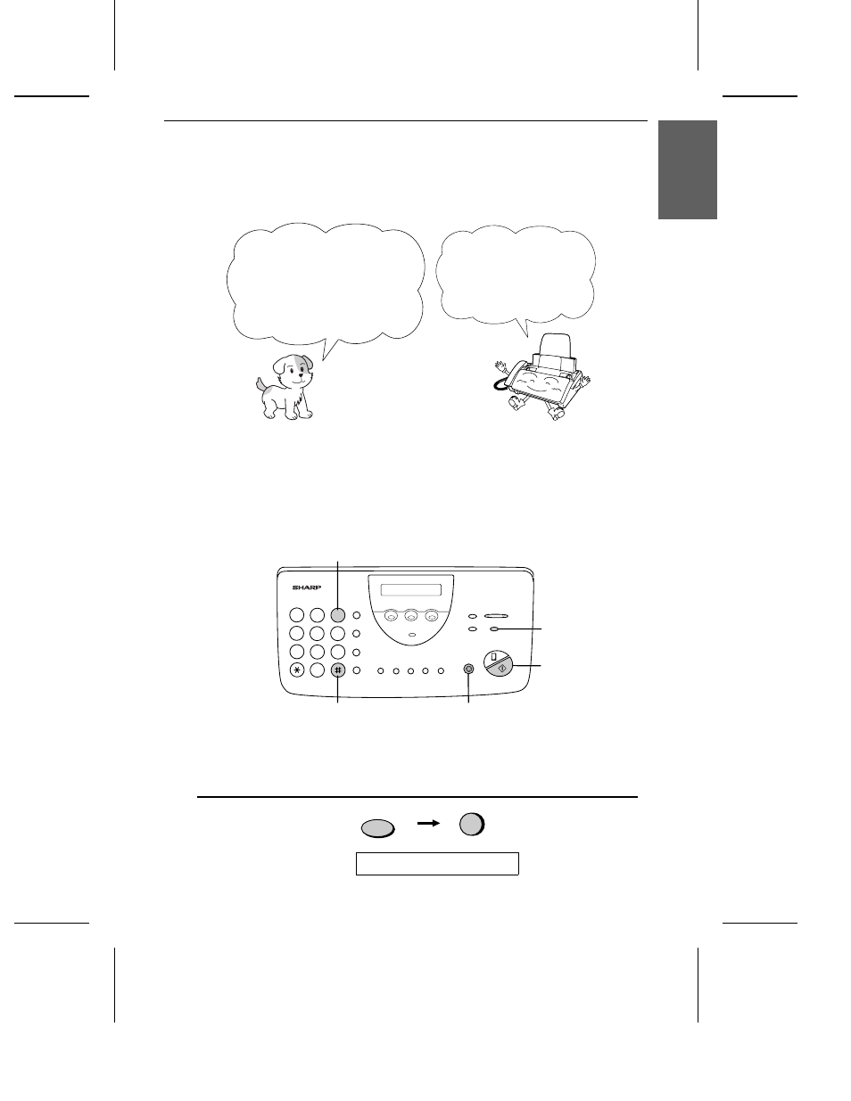 Entering your name and fax number | Sharp UX-460 User Manual | Page 27 / 152