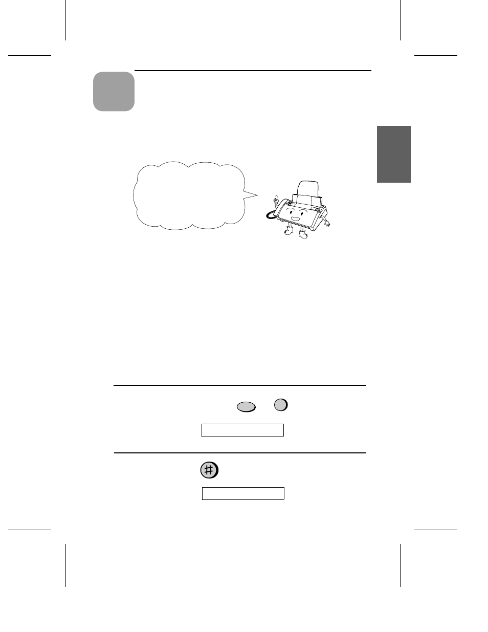 Using the answering machine, Recording an outgoing message | Sharp UX-460 User Manual | Page 36 / 152