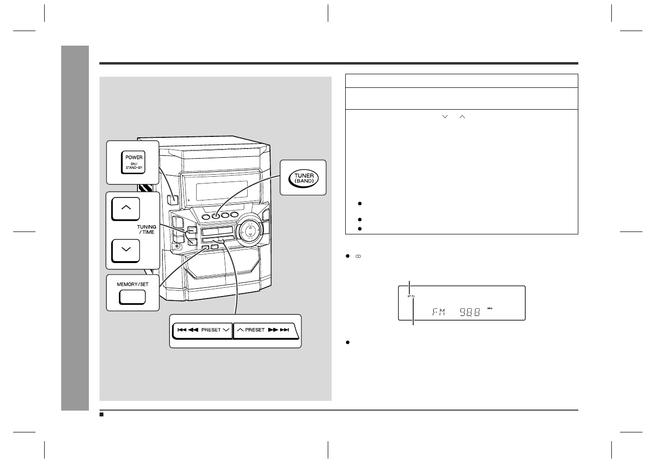 Listening to the radio, Radio | Sharp CD-BA2600 User Manual | Page 20 / 32