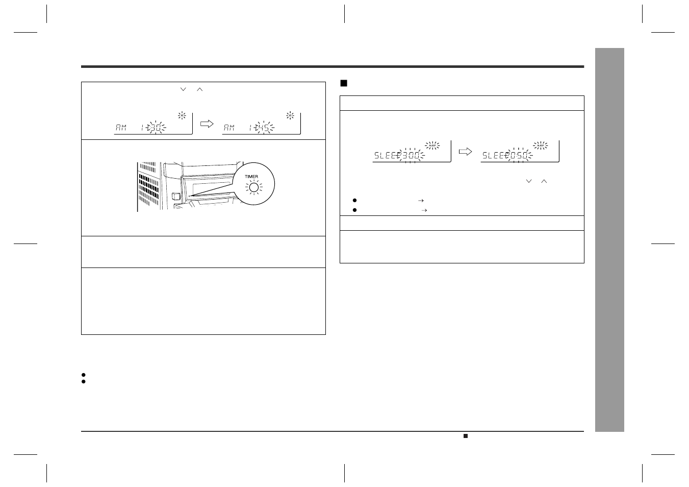 Ad v a nced fe atur es, Sleep operation | Sharp CD-BA2600 User Manual | Page 27 / 32