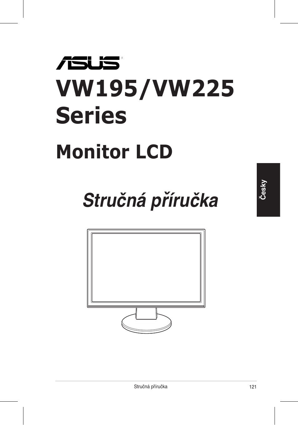 Stručná příručka, Monitor lcd | Asus VW195 User Manual | Page 123 / 170