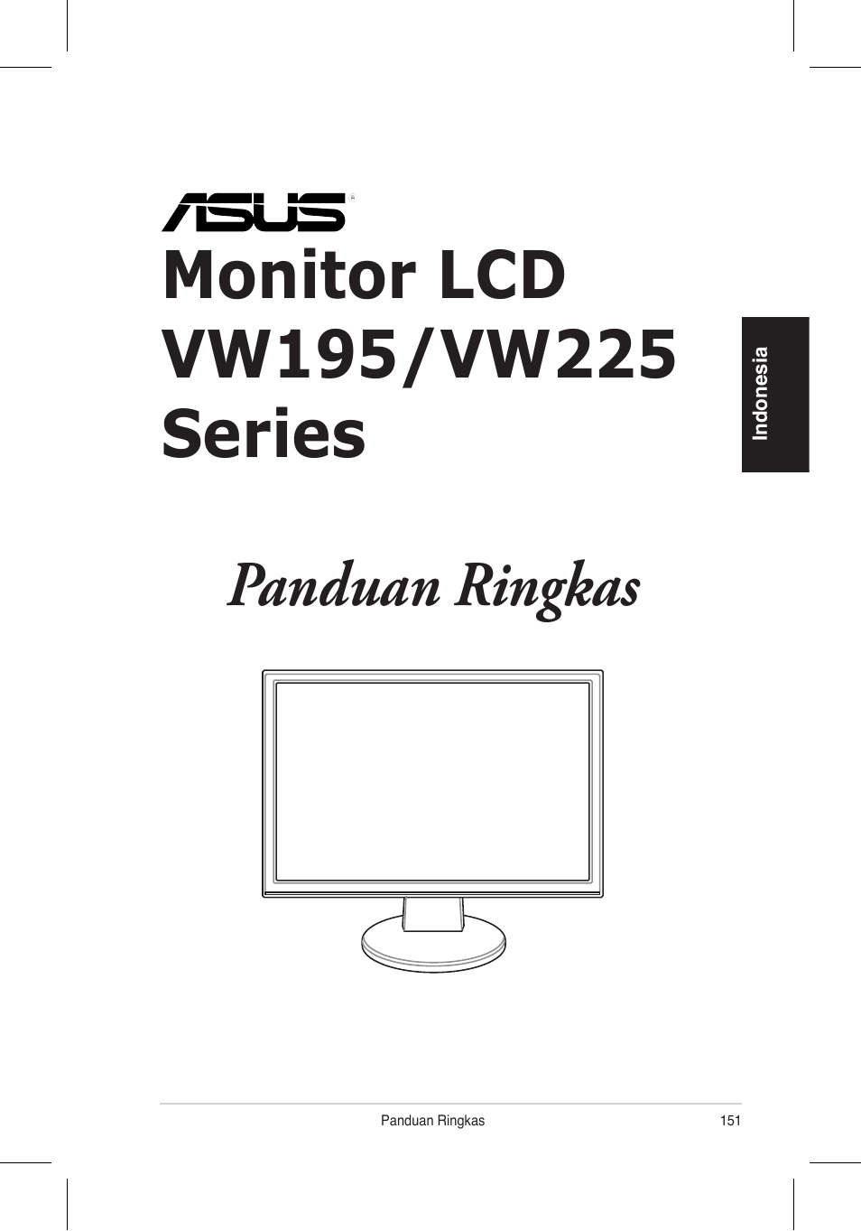 Panduan ringkas | Asus VW195 User Manual | Page 153 / 170