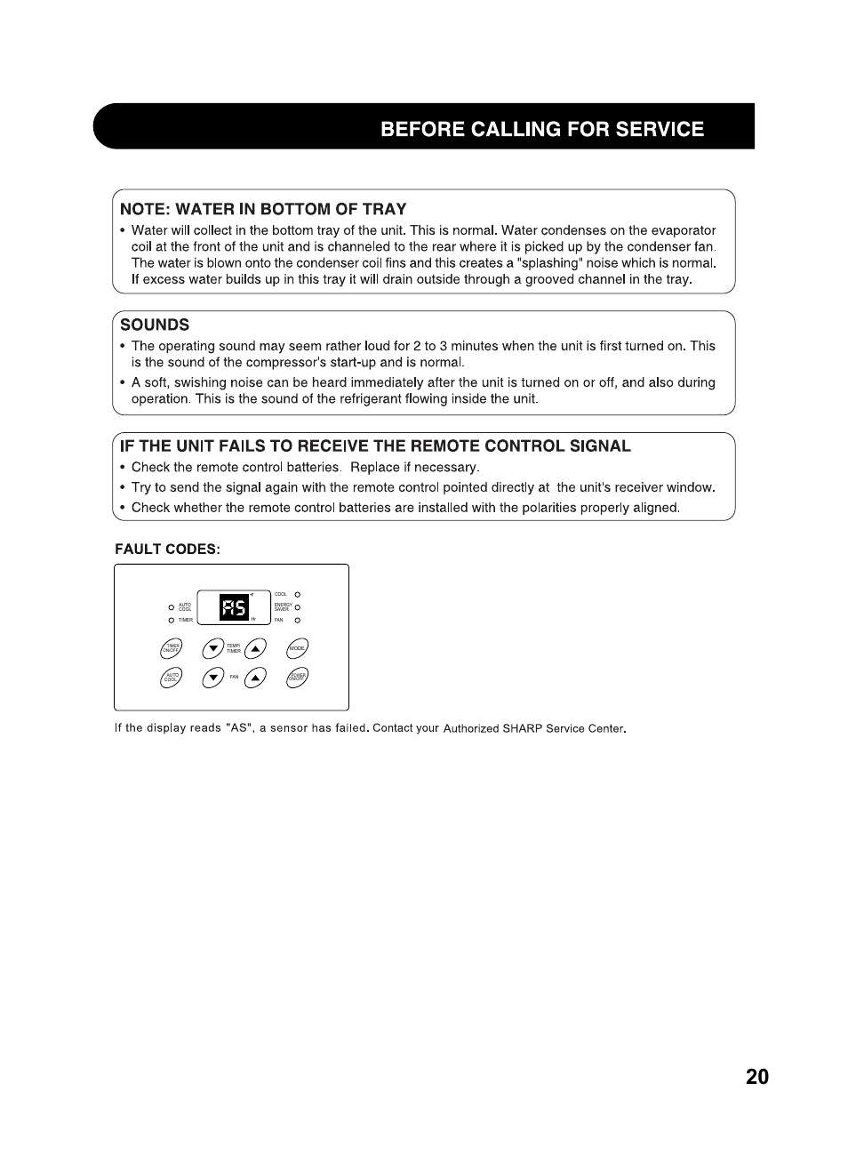 Sharp AF-Q100RX User Manual | Page 21 / 24