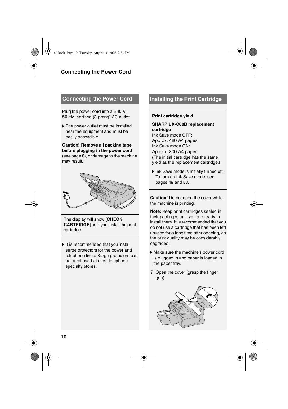 Sharp UX-B800 User Manual | Page 12 / 74