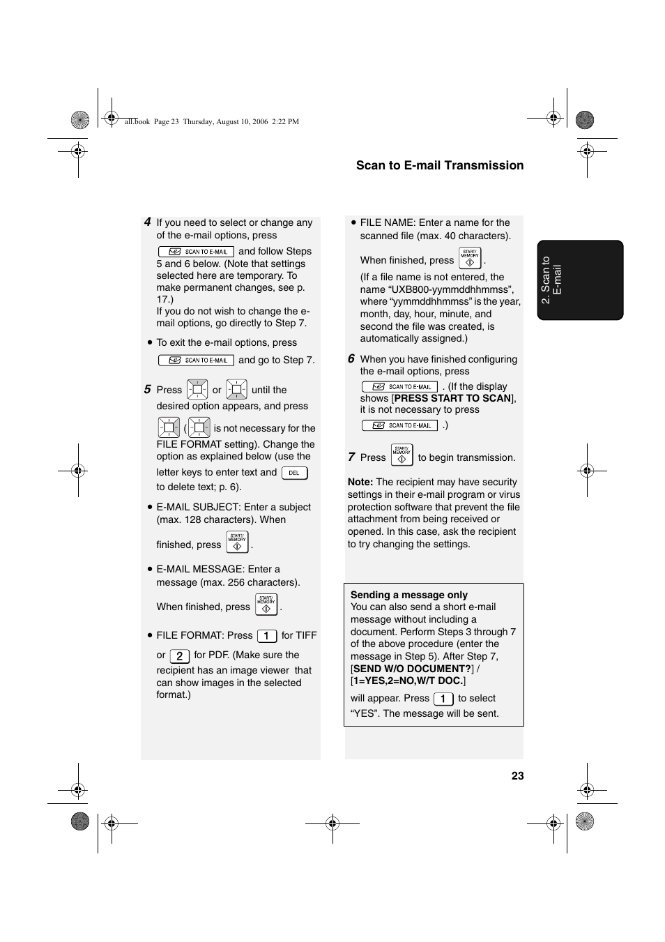 Sharp UX-B800 User Manual | Page 25 / 74