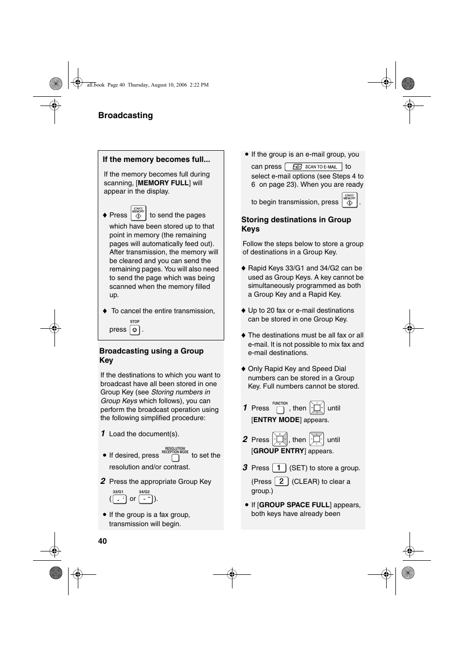 Sharp UX-B800 User Manual | Page 42 / 74